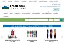 Tablet Screenshot of greenpeakpromo.com